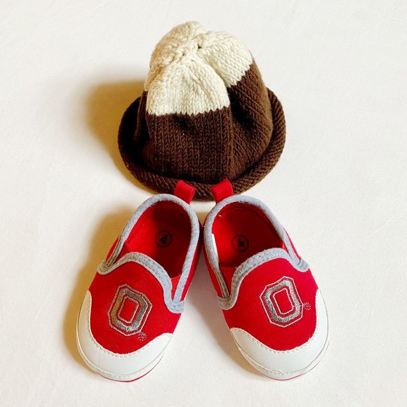 *New* Ohio State / OSU Buckeye Baby Gear, Shoes + Hat - Picture 1 of 5